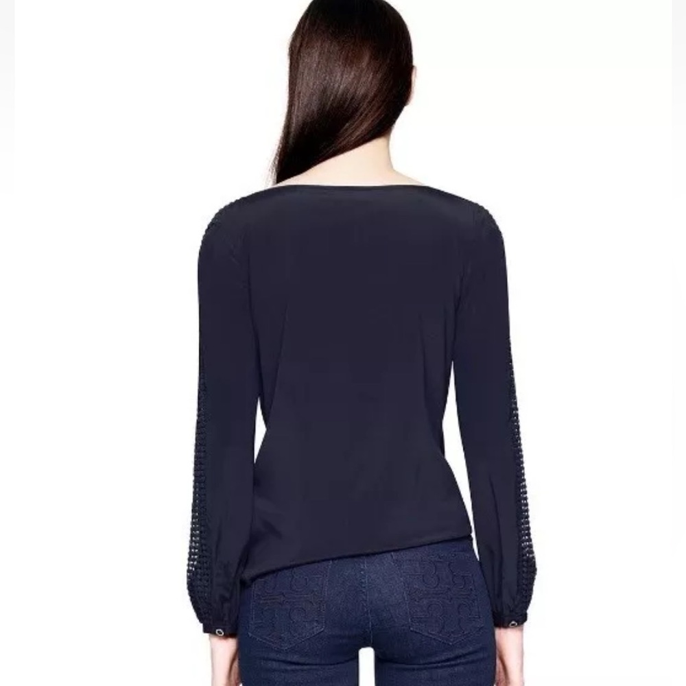 Tory Burch Silk Lillian Blouse, size 10 - Picture 4 of 13